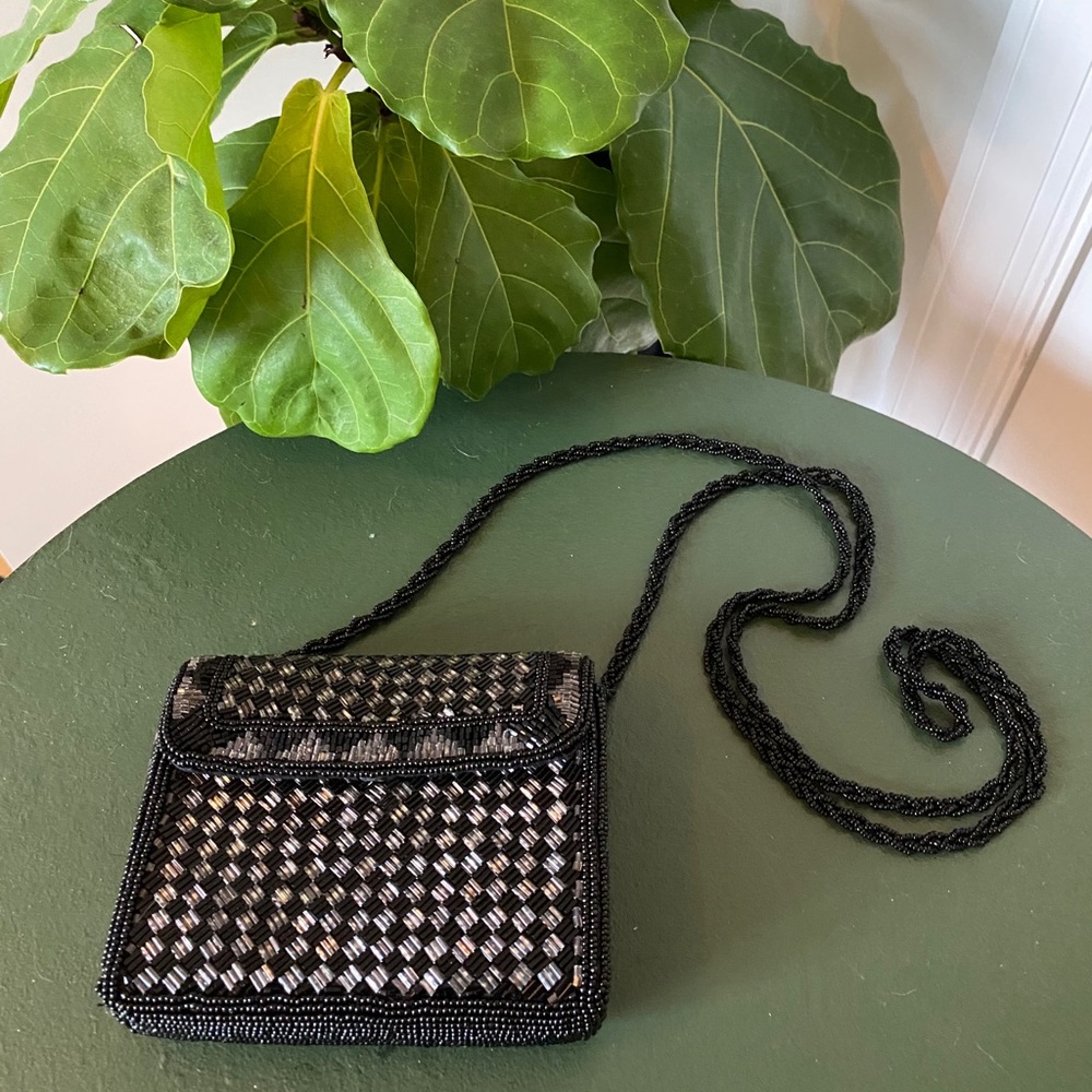 Small Vintage Fully Beaded Bag